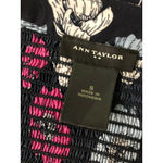 Ann Taylor Small Tunic Blouse Shirt Top Semi Sheer Floral Shirt Photo 2