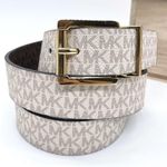 Michael Kors MK Signature Reversible Leather Belt Photo 7