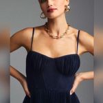 Hutch NEW Anthropologie Amara Bustier Pleated Tulle Fit & Flare Midi Dress Sz 12 Photo 3