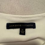 Source Unknown Adrienne Vittaoini  White Ruffle Trim Women's Top Photo 3