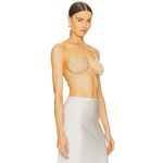 BLUEBELLA Soft Bra in Pearl Medium/Large New Womens Cropped Bralette Gold Photo 2