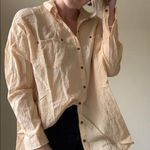 Free People Seersucker Peach Top Photo 5