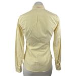 Ralph Lauren  Women's Yellow Striped Slim Fit Long Sleeve Button Down Shirt Top 2 Photo 1