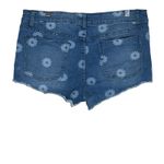 Rue 21 Denim Shorts Womens 12 Medium Wash Stretch Floral Frayed Hem Boho Hippie Photo 2