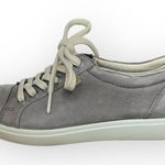 Ecco  Soft 7 Women's Sneaker Gray Leather Sz 7 Photo 0