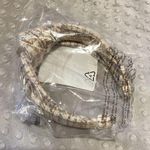 Madewell  Knotted Covered Headband Tan Plaid Tweed One Size Photo 0