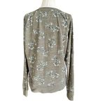 Lucky Brand Green Floral Pullover Sweater Women Size Small | 1-32 Photo 1