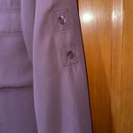 EXPRESS Women's Mauve Blouse with Gold Zipper Photo 5