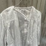 Derek Lam 10 Crosby White Blouse Tassel Tie Beach 100% Cotton Photo 1