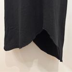 Bassike Tank Dress Bias Raw Hem Midi Cotton Medium Beachy Boho Coastal Chic Black Photo 4