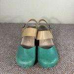 Dansko  Thea Leather Clogs Slingback Sandals Wood Cut Out Size 39 /8.5-9 US Photo 1