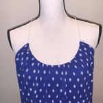 Old Navy Blue Paisley Tassel Tie Tank Cami Large Photo 2