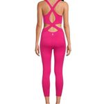 Free People  MOVEMENT‎ Back It Up Onesie Hot Pink NWOT Size S Open Back Athletic Photo 5