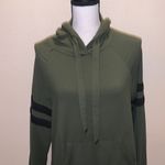 No Boundaries green stretchy v-neck hoodie pullover sweatshirt Photo 1
