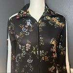 AFRM Floral Track Jacket with Racing Stripe Black Size XS Photo 1