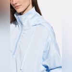Vince Half-Zip Hooded Windbreaker in Sea Breeze Blue Womens size Large Photo 15