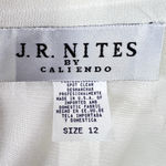 Vintage JR Nites Maxi Skirt Beaded Sz 12 Ivory Church Fairy Grunge Cocktail Photo 8