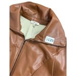 JODIFL  size small faux camel color leather jacket -very stylish!! nwt Photo 7