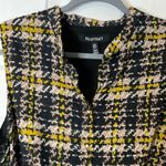 Ellen Tracy , Black Tweed Plaid Sleeveless Mini Dress, Women’s Size Large Photo 3