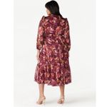 Sofia Jeans Women's Plus Size Cutout Maxi Dress with Long Sleeves, 3XL Pink Photo 1