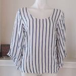 Anthropologie ’s Drew Top Open Bow Back Blouse, Natural Denim Size S NWT $166.00 Photo 2