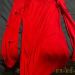 SheIn Red Dress with Heart Sleeves Photo 1