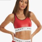 Koral Womens size S Bermuda Infinity Sports Bra Chic Red Black Gym Shine Photo 34