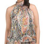 1. State Floral Tie Back Halter Top Photo 4