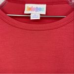 LuLaRoe Disney Red Purple White Kermit the Frog Print Sleeve Randy Raglan Shirt Photo 2