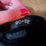 DO+BE  black with laced bell sleeves velvet dress S Photo 1