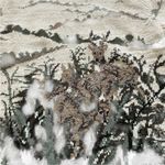 Ralph Lauren Vintage Lauren  hand knit camouflage forest deer sweater women’s MP Photo 5