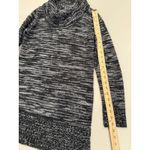 Jason Maxwell AB Studio Tunic Sweater Dress Small Marled Knit Stretch Acrylic Cowl Neck Photo 4