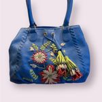 Isabella Fiore  Embroidery With Flower and tassel Shoulder Bag Photo 1