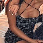 Black And Silver Sparkle Dress Photo 0