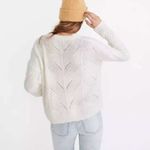 Madewell Charley pointelle alpaca blend ivory colored sweater. Size small Photo 1