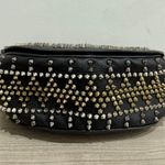 Christian Louboutin Panettone Studded Messenger Crossbody Top Handle Bag Black Photo 6