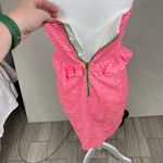 Lilly Pulitzer  - Hot Pink Gingham Strapless Bodycon Dress w/ Ruffles Size 0 Photo 8