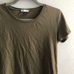 Tee Olive Army Green Zara Collection Short Sleeve Tee Sz S EUC Photo 5