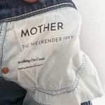 MOTHER Denim MOTHER- The Weekender Fray in Walking On Coals Denim Blue Jeans Photo 7