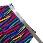 Vintage 80's Ann Lawrence Silk Blend Rainbow Striped Skirt Set Red Size 10 Photo 11