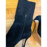 Vince Camuto Womens 9.5 41 Black Suede High Heel Knee High Zipper Boots Fall Photo 6