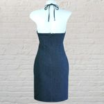 Polo Jeans Co Ralph Lauren Y2K Denim Navy Halter Dress Size 6 Blue Photo 2
