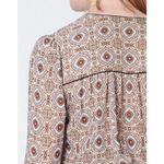 Veronica Beard 💕💕 Alamo Printed Ruched 100% Silk Dress ~ Rust/Ivory 10 NWOT Photo 7