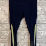 RBX Navy and Lime Mesh Leggings Blue Photo 0