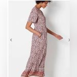 J.Jill Desert Floral Button-Front Maxi Dress Pink Blush Delicate Floral… med Photo 1