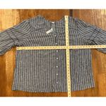Old Navy NWT Women's Gray White Vertical Stripe 3/4 Sleeve Top 2X Photo 4