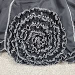 LGP PARNASSA Paris Florets Panel Skirt Womens L Black White Rosette Ruffle Full Size L Photo 14