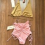 Free People We Are HAH Bikini Set | DIY Top & Hi-Kini High Waist Lace Up Bottoms Photo 6