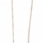 Rose gold plated 925 sterling silver necklace with cubic zirconia gemstone Photo 0