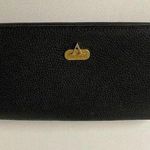 Valentino Garavani EUC Long Wallet Kisslock, and zippered change area BLACK LAMB Photo 0